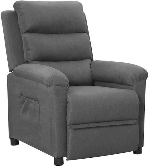Fotoliu Relax cu Puf Gri 74x92x101.5cm