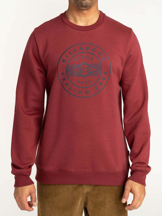 Billabong Crew Neck Stamp Oxblood Φούτερ με Κου...