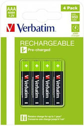 Verbatim Baterii Reîncărcabile AAA Ni-MH 950mAh 1.2V 4buc