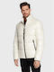 Guess Men's Winter Puffer Jacket Beige