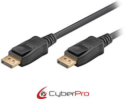 CyberPro Cable DisplayPort male - DisplayPort male 3m Black (CP-DP030) CyberPro Cable DisplayPort male - DisplayPort male 3m Black (CP-DP030)