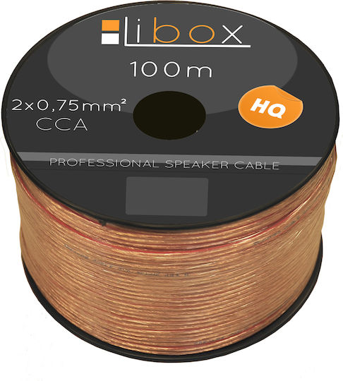 Libox Libox Καλώδιο Ηχείου Ατερμάτιστο 100m LB0006 1τμχ