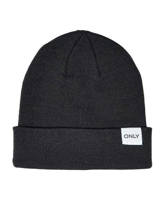 Beanie Ανδρικός Σκούφος Πλεκτός σε Μαύρο χρώμα