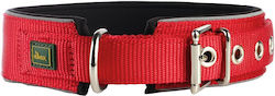 Hunter Neoprene Reflect Dog Collar In Red Colour 49 - 56cm