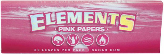 Elements Pink Foițe de Țigări Rulate 1+1/4 50 foi 1buc