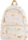 Saro Happy Dinos Schulranzen Rucksack Kindergarten Beige