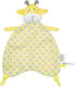 Saro Пелена за бебе Утешителна кърпа Giraffe Yellow