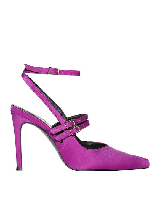 Envie Shoes Токчета с каишка Лилав
