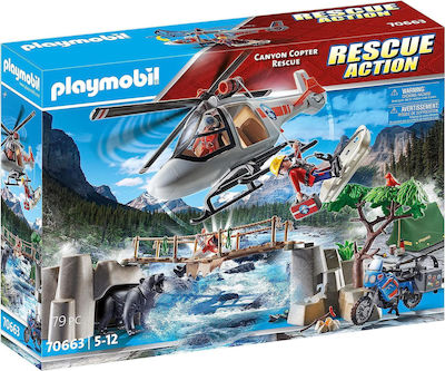 Playmobil Action Canyon Copter Rescue for 5-12 years old