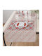 Borea Feliz Christmas Tablecloth Square Fabric Beige L90xW90cm.