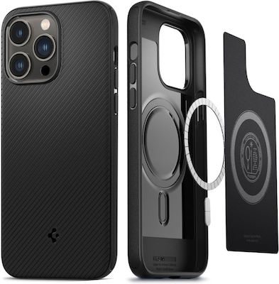 Spigen Mag Armor Coperta din spate Plastic / Silicon Matte Black (iPhone 14 Pro Max) ACS04844