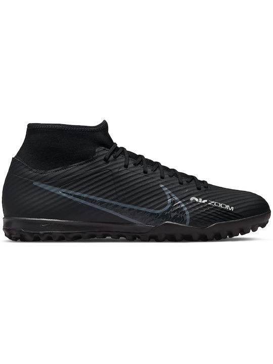 Nike Zoom Mercurial Superfly 9 Academy TF Ψηλά Ποδοσφαιρικά Παπούτσια με Σχάρα Black / Dark Smoke Grey / Summit White / Volt