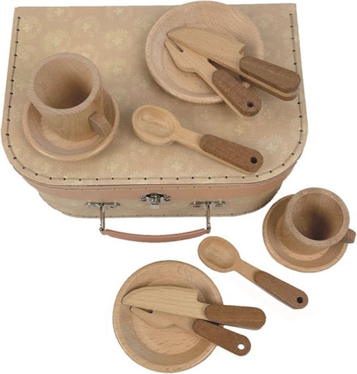 Egmont Wooden Breakfast Set Suitcase for 3+ Years 13 Pieces