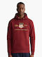 Sweatshirt with Hood Burgundy