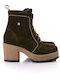 Robinson Leather Women's Ankle Boots Khaki