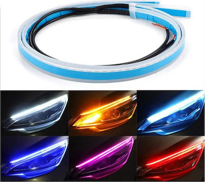 Bandă LED Decorativă pentru Faruri Auto Culoare Alb