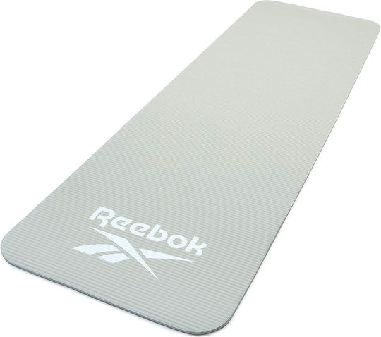 Reebok Στρώμα Γυμναστικής Yoga/Pilates Γκρι με Ιμάντα Μεταφοράς Μήκους 56.5cm