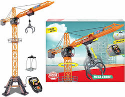 Dickie Mega Crane Τηλεκατευθυνόμενο Δομικό Όχημα Πορτοκαλί Dickie Mega Crane Τηλεκατευθυνόμενο Δομικό Όχημα Πορτοκαλί