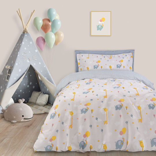 Das Home Seturi de cearșafuri Single Bumbac 4824 Albastru 170x260cm 3buc