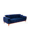 Bennington Canapea Cu Trei Locuri Pat Albastră 240x95x80cm