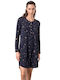 Vamp Winter Women's Nightdress Blue