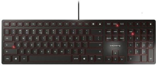 Cherry KC 6000 SLIM Само клавиатура Английски US Черен