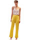 Damen Hochbund Pantaloons im Bootcut Stil Passform Gelbe