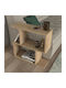 Rectangular Side Coffee Table Mathraki Wooden Beige W60xL20xH60cm
