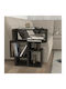 Rectangular Side Coffee Table Lipsi Wooden Brown W60xL22xH60cm