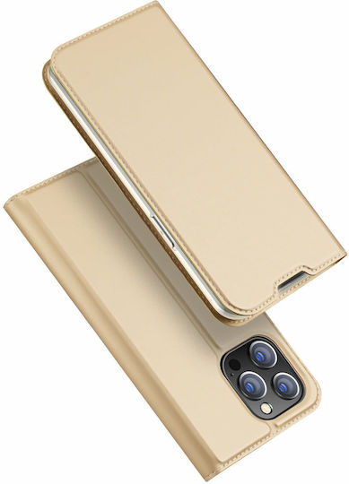 Dux Ducis Skin Pro Buchen Sie Synthetisches Leder Gold (iPhone 14 Pro Max)