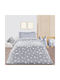 Das Home Κουβέρτα Fleece Glowing Fleece Γκρι 160x220εκ.