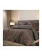 Greenwich Polo Club Duvet Cover Set Cotton Single with Pillowcase 160x240 2135 Brown / Black / Orange