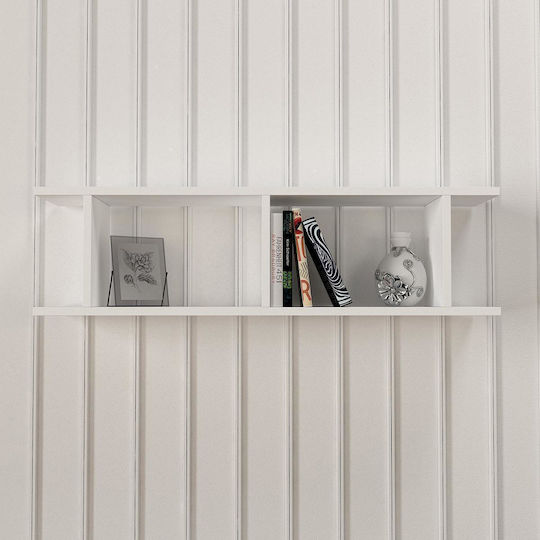 Vera Wall Shelf White 100x22x28cm
