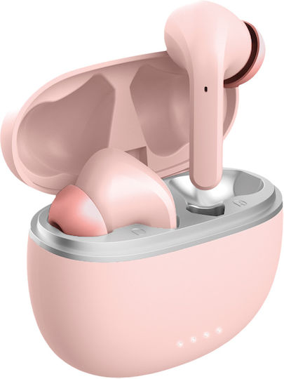 Forever TWE-210 In-Ear Bluetooth-Freisprecheinrichtung Kopfhörer mit Ladeetui Rosa
