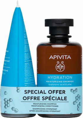 Apivita Women's Hair Care Set Holistic Hair Care with Conditioner / Shampoo 2pcs