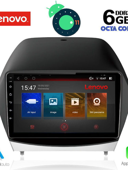 Lenovo Ηχοσύστημα Αυτοκινήτου για Hyundai IX35 2010-2015 (Bluetooth/USB/WiFi/GPS) με Οθόνη Αφής 10"