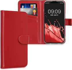 KWmobile Synthetic Leather Book Red (iPhone 14)