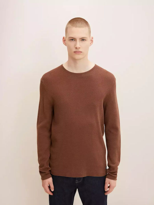 Tom Tailor Langarm-Pullover Braun