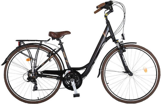 Orient Voyager 28" 2023 Μαύρο Ποδήλατο Πόλης με 21 Ταχύτητες