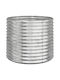 vidaXL Planter Box Metallic Gray 80x80x68cm.