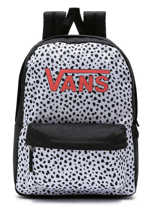 Vans Realm Dalmatian Schulranzen Rucksack Junior High-High School in Schwarz Farbe