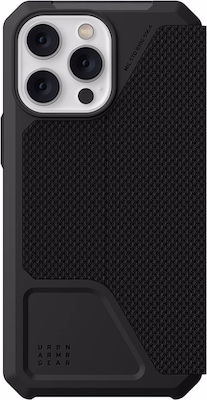 UAG Metropolis Kevlar Plastic Book Durable Kevlar Black (iPhone 14 Pro Max)