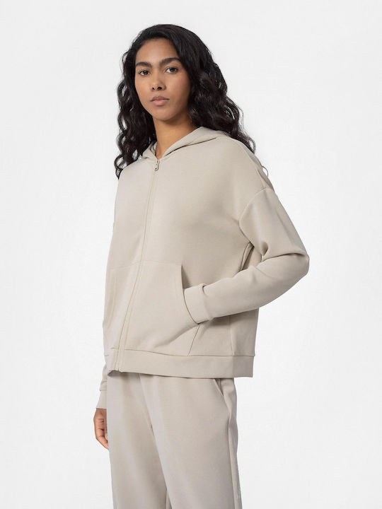 4F Yoga Super Soft Women's Sweatshirt Jacket Beige