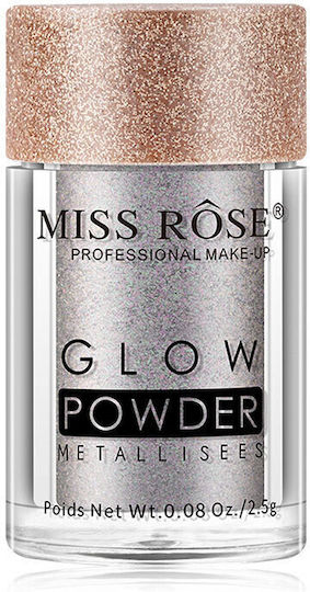 Miss Rose Glow Powder Σκιά Ματιών σε Σκόνη με Γκρι Χρώμα 2.5gr