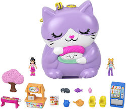 Mattel Παιχνίδι Μινιατούρα Polly Pocket Sushi Shop Cat pentru vârsta de 4+ ani