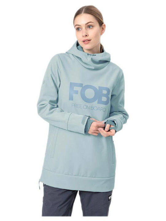 4F Women's Sweatshirt Light Blue