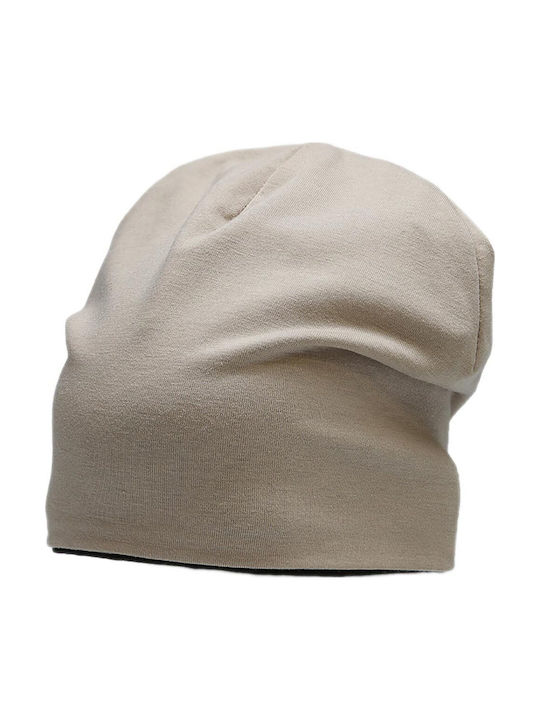 4F Kids Beanie Double Sided Fabric Beige