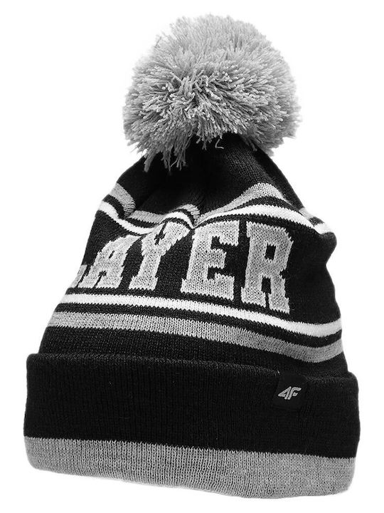 4F Kids Beanie Knitted Black