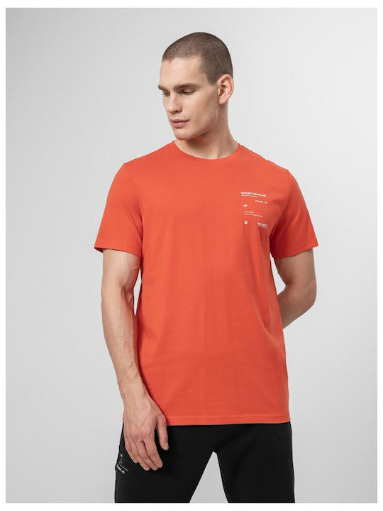 4F Herren T-Shirt Kurzarm Orange