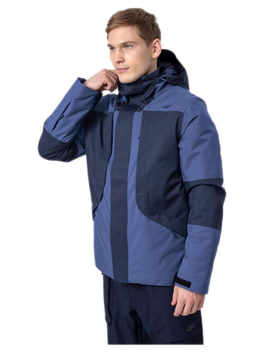 4F Men's Ski & Snowboard Jacket Blue H4Z22-KUMN...